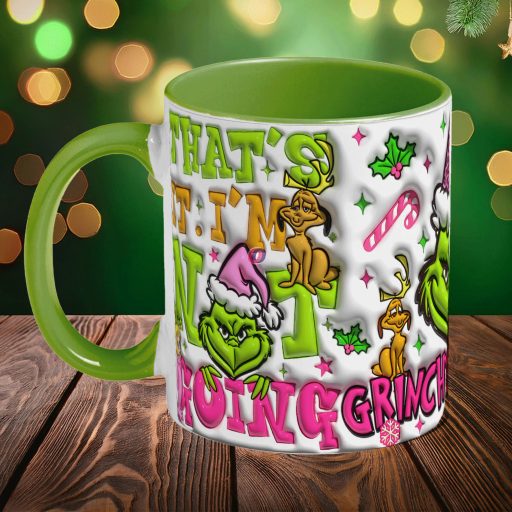 Grincses karácsonyi bögre "Boogie woogie" 3d hatás