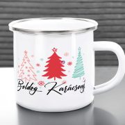   Karácsonyi Fém bögre "Boldog Karácsonyt" 360 ml