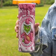   Grincs mintás termosz pohár 600ml "G&B" HD tumbler