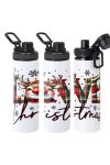 XL Karácsonyi  mintás Kulacs 850 ml "Love Christmas" HD