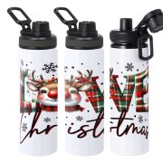   XL Karácsonyi  mintás Kulacs 850 ml "Love Christmas" HD