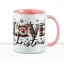 Karácsonyi bögre "Love Christmas" 330 ml kerámia Rózsaszín Full HD
