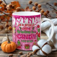   Grincses karácsonyi bögre "Cindy Lou" pufi hatású