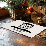   Egyedi feliratos Szőnyeg "Reszkessetek Betörők Kevin" 60X40 cm törtfehér