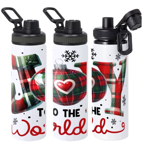 XL Karácsonyi Kulacs 850 ml "Joy to the world" HD