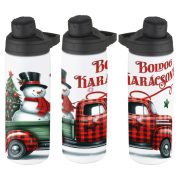   Karácsonyi Kulacs 750 ml "Boldog karácsonyt teherautó" HD