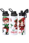 XL Karácsonyi Kulacs 850 ml "Elf Brigád" HD