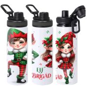 XL Karácsonyi Kulacs 850 ml "Elf Brigád" HD