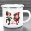 Karácsonyi bögre "Elf Brigád" 360 ml zománcozott fém Full HD