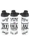 Egyedi neves karácsonyi Kulacs 750 ml "Családneves" HD