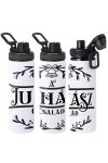 Egyedi neves karácsonyi Kulacs 850 ml "Családneves" HD