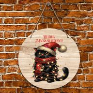 XL Karácsonyi fa tábla "Boldog macskarácsonyt" ajtódísz többféle méretben   XL Karácsonyi fa tábla "Boldog macskarácsonyt" ajtódísz többféle méretben