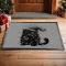 Karácsonyi mintás Lábtörlő 60X40 cm "Boldog macskarácsonyt"szürke, fekete