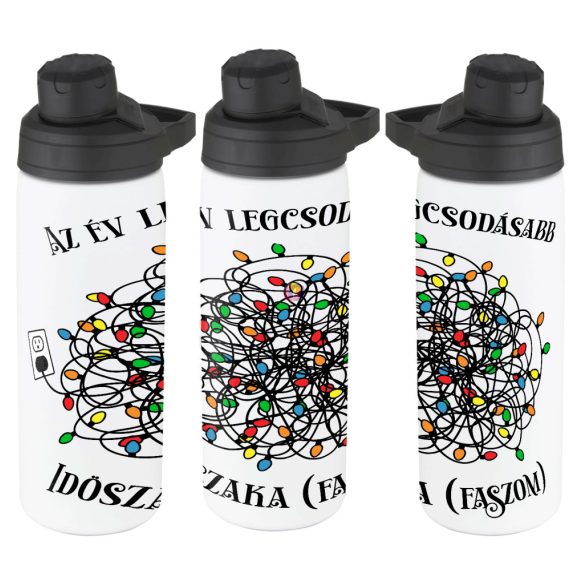 Karácsonyi mintás Kulacs 750 ml "Az év legcsodásabb időszaka..." HD