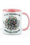Karácsonyi bögre "Az év legcsodásabb időszaka..." 330 ml kerámia Rózsaszín Full HD