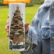   Prémium Karácsonyi mintás termosz 600ml "Merry Bookmas"