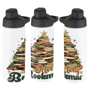   Karácsonyi mintás Kulacs 750 ml "Merry Bookmas" HD