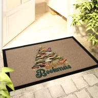   Karácsonyi mintás Lábtörlő 60x40 cm "Merry Bookmas" színes HD