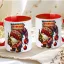 Egyedi neves karácsonyi bögre "Piros karácsonyi manó" 330 ml kerámia piros Full HD