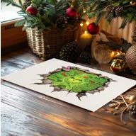   Grincs mintás Szőnyeg "Green Grinch" 60X40 cm törtfehér