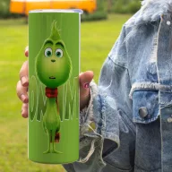   Egyedi feliratos termosz pohár 600ml "Mini Grinch" HD tumbler