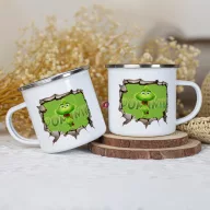 Egyedi feliratos Fém bögre "Mini Grinch" 360 ml