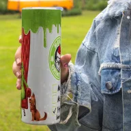   Grincs mintás termosz pohár 600ml "Merry Grinchmas" HD tumbler