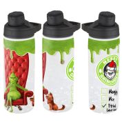 Grincs mintás Kulacs 750 ml "Merry Grinchmas" HD