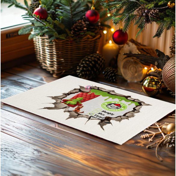 Grincs mintás Szőnyeg "Merry Grinchmas" 60X40 cm törtfehér