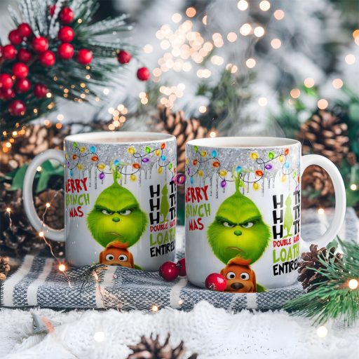 Grincses karácsonyi bögre "Hate hate hate" pufi hatású