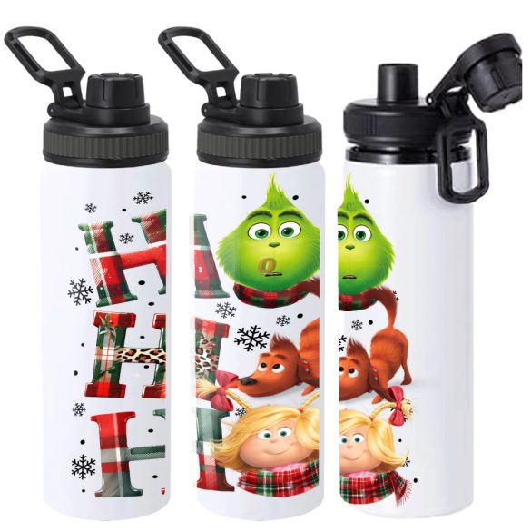 XL Grincs mintás Kulacs 850 ml "Ho Ho Ho" HD