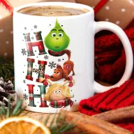   Grincses karácsonyi bögre "Ho Ho Ho" pufi hatású