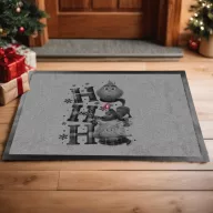   Grincs mintás Lábtörlő "Ho Ho Ho" 60X40 cm szürke, fekete