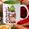 Grincses karácsonyi bögre "Ho Ho Ho" zöld belső LImited