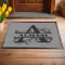 Egyedi Monogramos Lábtörlő személyre szabható névvel 60x40 cm szürke Monogram1