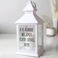   Személyre szabható LED lámpás egyedi felirattal 24 cm, fehér, egyedi