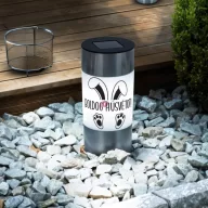   Boldog húsvétot feliratos napelemes lámpa kisállat 21 cm, Hidegfehér