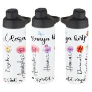  Egyedi neves Anyák napi Kulacs 750 ml "Anya kertje" HD