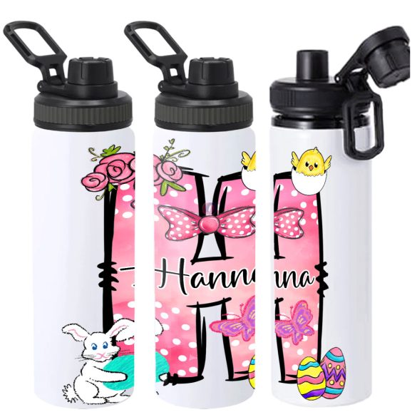 Egyedi neves húsvéti Kulacs 850 ml "Monogramos" HD