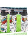 Prémium Apák napi fém kulacs egyedi névvel 750 ml "Super Dad"