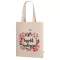 Prémium Egyedi, személyre szabható Táska, virág mintás egyedi szöveggel 37 x 41 x cm