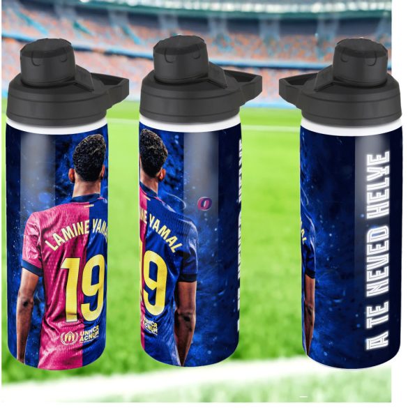Lamine Yamal fém kulacs egyedi névvel 750 ml "2025"