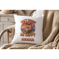   Egyedi neves CAPYBARA "Don't Worry" párnahuzat választható személyre szabható egyedi névvel 40 cm