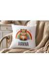 Egyedi neves CAPYBARA "Rainbow" párnahuzat választható személyre szabható egyedi névvel 40 cm