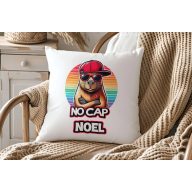   Egyedi neves CAPYBARA "NO CAP" párnahuzat választható személyre szabható egyedi névvel 40 cm