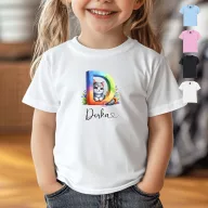   Egyedi monogramos Kisgyerek póló  "Cicás" 2-6 év