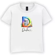   Egyedi monogramos Kisgyerek póló  "Cicás" 2-6 év