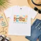 Gyerek póló nyári mintás - többféle színben "Sunshine, beach, tücsök, köcsög"