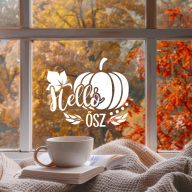   XL Őszi ablakdekoráció "Helló Ősz" többféle szín és méret