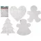 Karácsonyi puzzle többféle minta, szinezhető 2 db-os szett